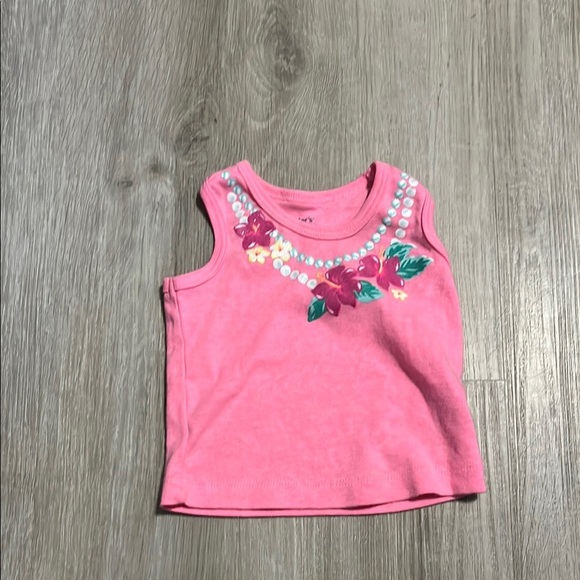 4 for $20 Pink Floral Kids Tank Top - Picture 1 of 1